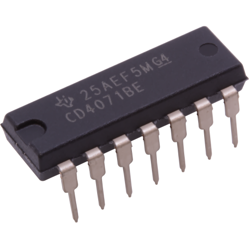 CMOS - CD4071, Quad 2-Input OR Gates, 14-Pin DIP image 1