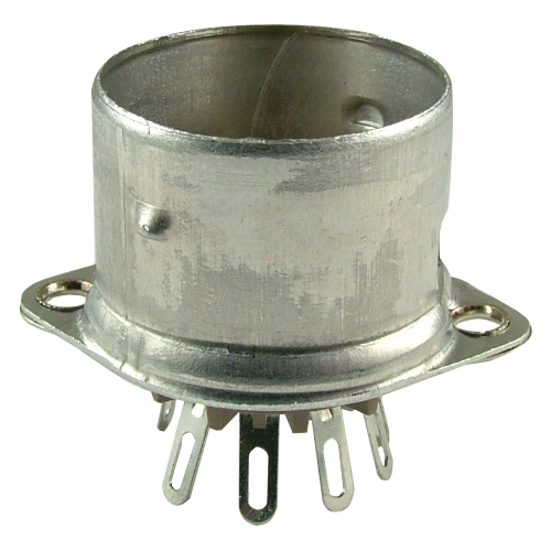 Socket - Belton, 9 pin, crimped with shield base, Micalex image 1