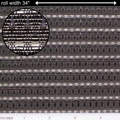 Grill Cloth - Ampeg, Black / Silver, 34" Wide image 1