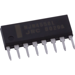 Op-Amp - NJM4558L, Dual high-gain, 8-Pin SIP